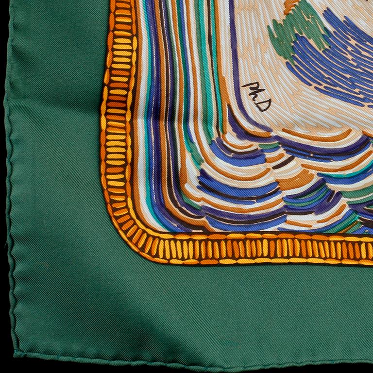 SCARF, siden, "Henry F Smith Sailor", design Philippe Dumas, Hermès, Paris, 1900-talets sista kvartal.