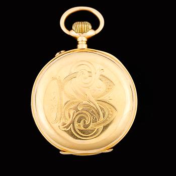 HERRFICKUR, guld 18k, Halda, T-verk, numrerad 9904. Tot ca 94 gram.