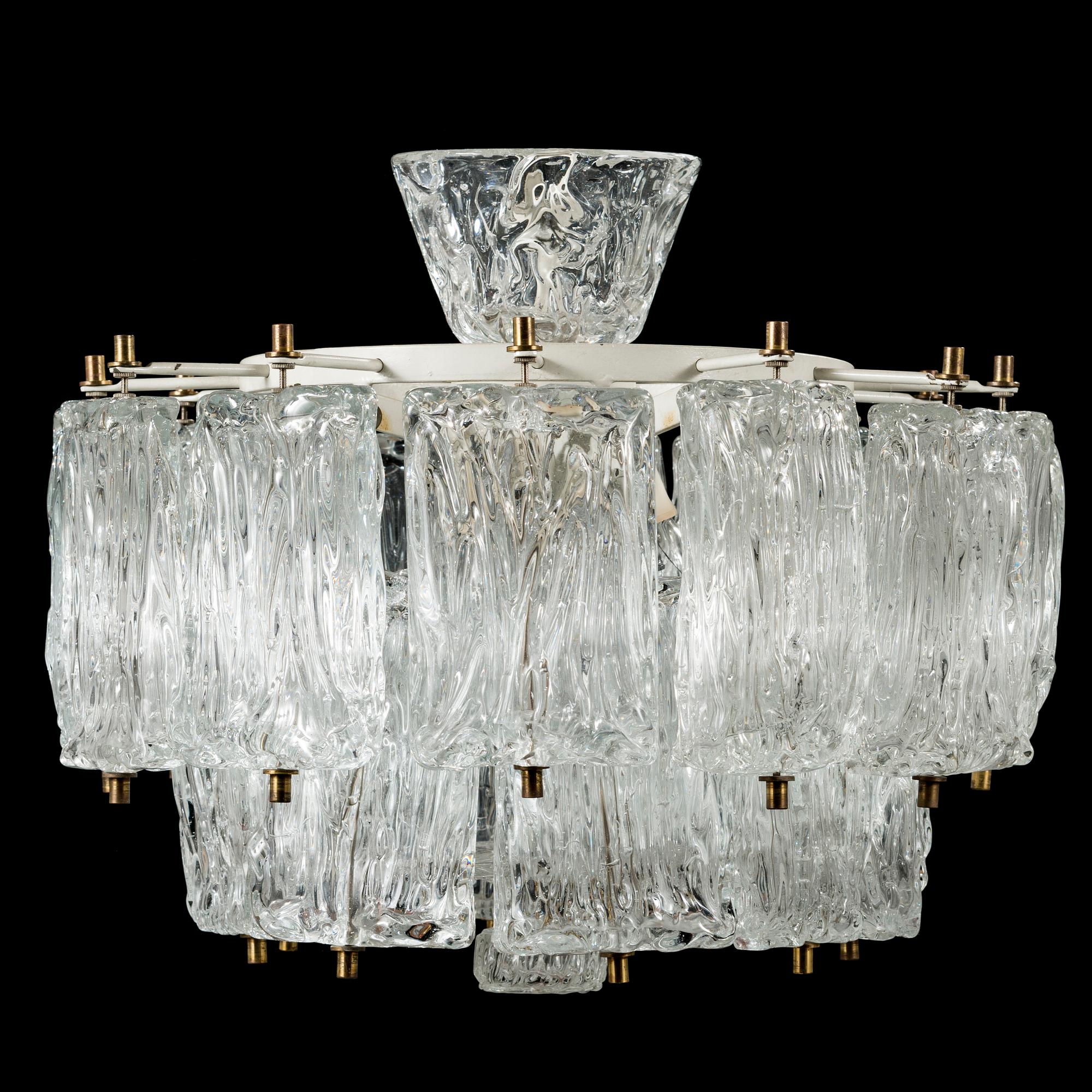 A 1960/1970's chandelier for Murano, Italy.