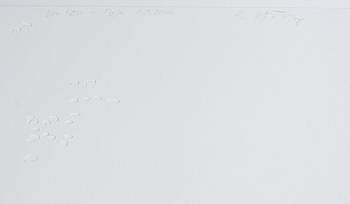 KATHARINA HINSBERG, Signed K. Hinsberg and dated 1.9.2000 van Horn = Marfa. Perforated paper.