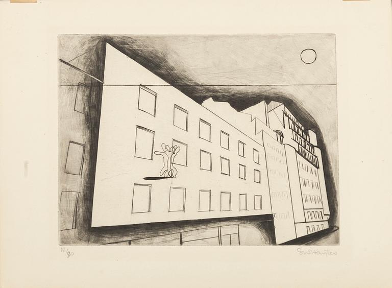 Stanley William Hayter, "Paysage Urbain".