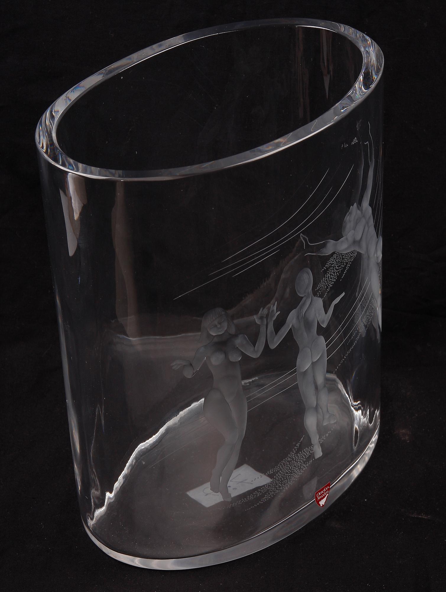 VAS, glas Olle Alberius, Orrefors.