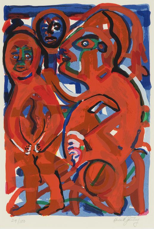 Herbert Gentry, färglitografi, signerad och numrerad 24/150.