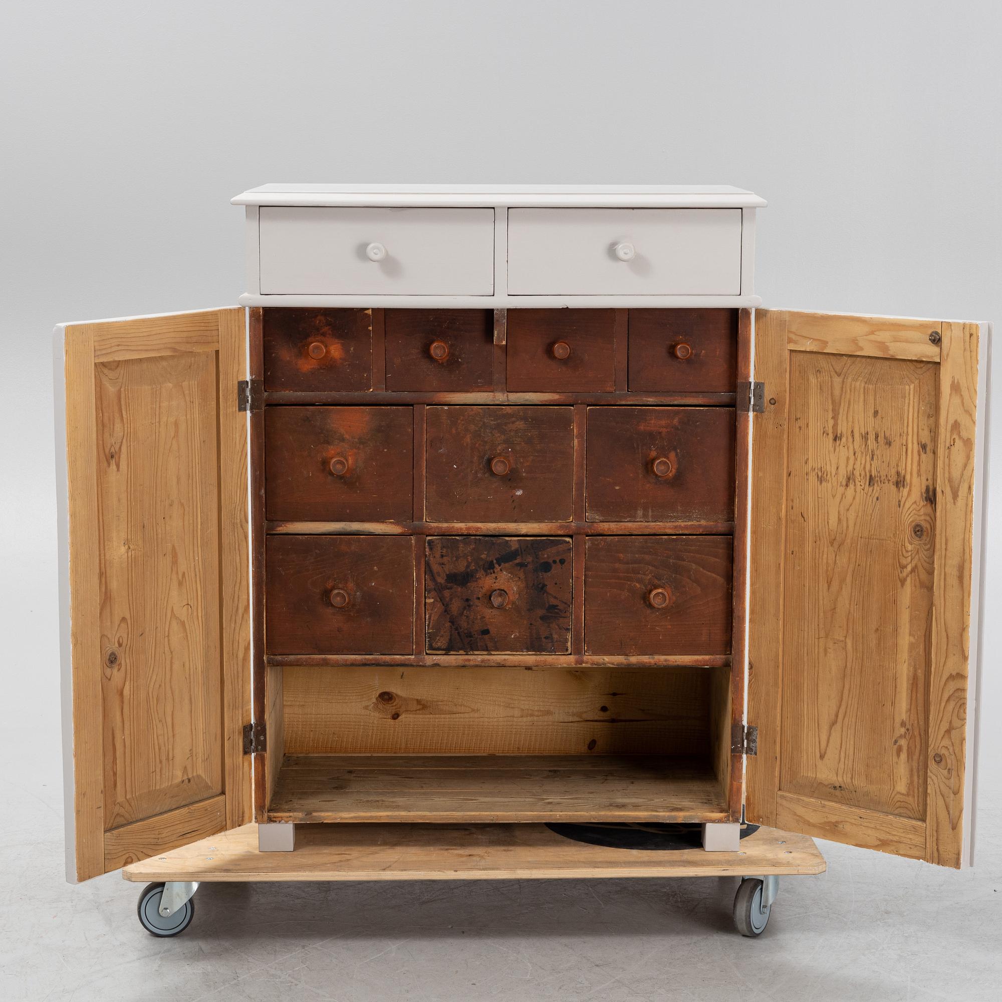 A painted sideboard, around 1900.