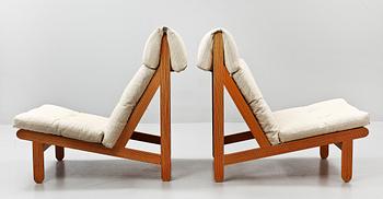 VILSTOLAR, ett par, "The Rag Chair", Bernt för Schiang, Danmark.