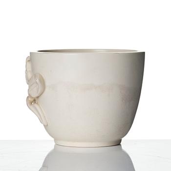 Wilhelm Kåge, a "Carrara" ceramic vase and bowl, Gustavsberg 1930s-40s.