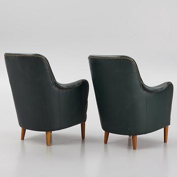 Carl Malmsten, armchairs, a pair, "Hemmakväll", OH Sjögren.