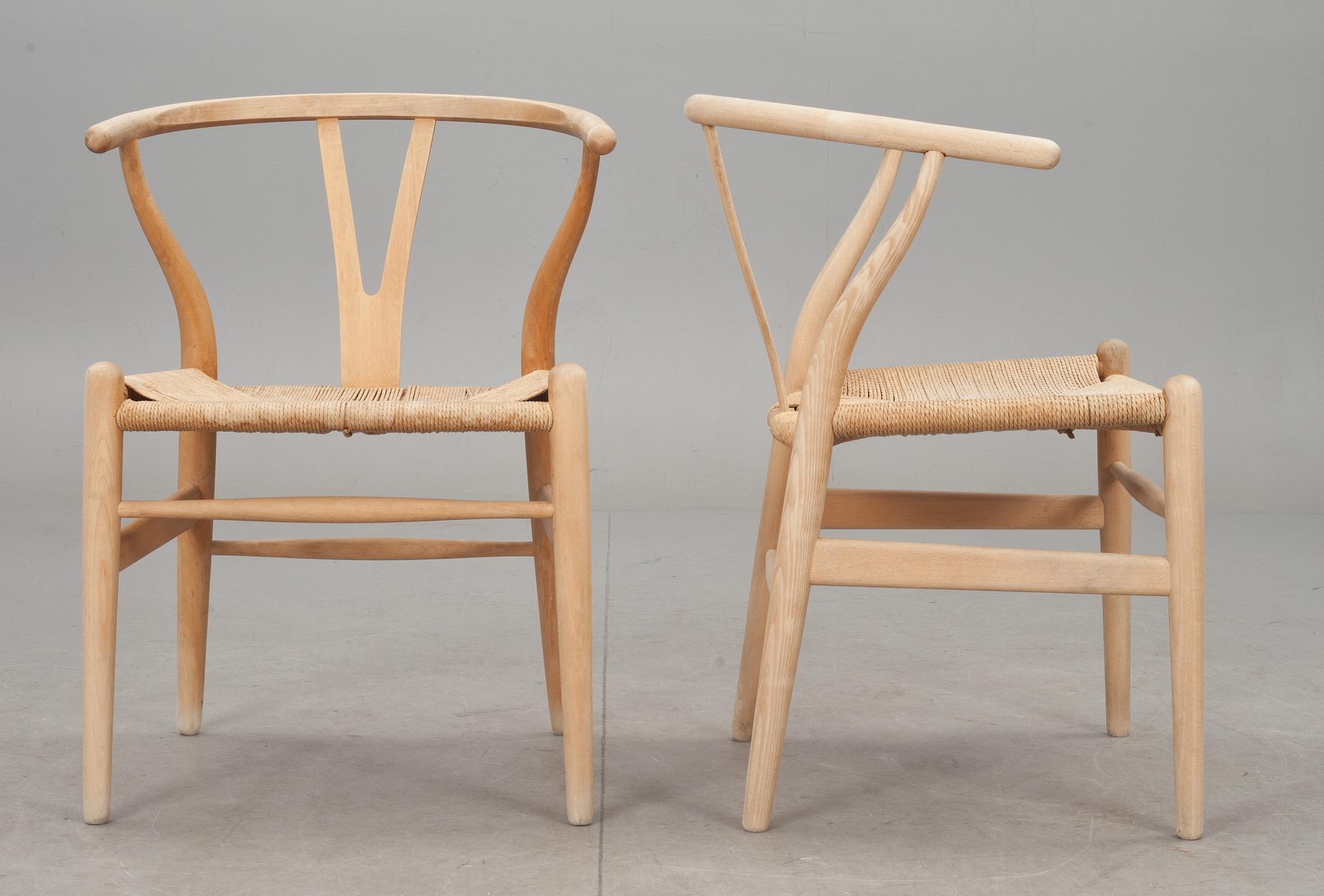 STOLAR, 6 st, "Y-stolen", Hans J. Wegner, Carl Hansen & Son.