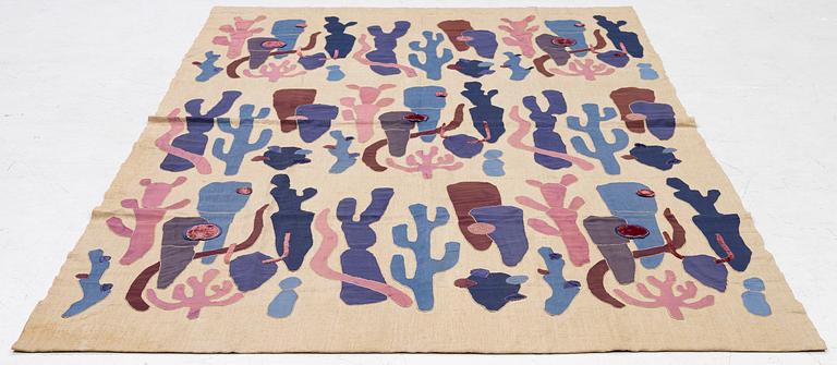 Wiwi Möller-Lindquist, Textile application, signed and dated -53.