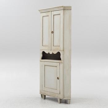 Corner cabinet, 19th century.