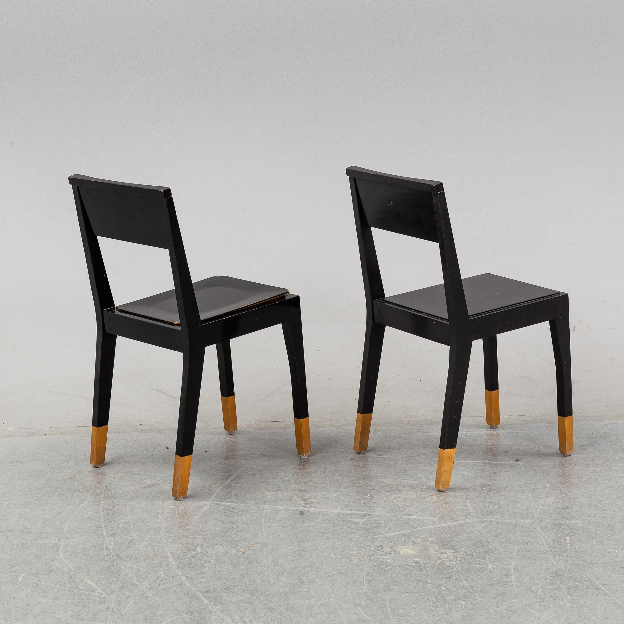 A pair of Thomas Sandell 'TS-chair' chairs.