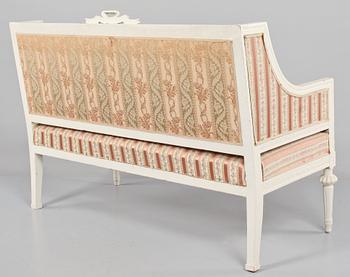 SOFFA, gustaviansk stil, 1800-tal.
