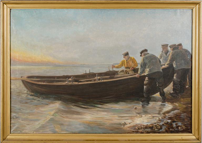 OTTO NIELSEN, olja på duk, sign.