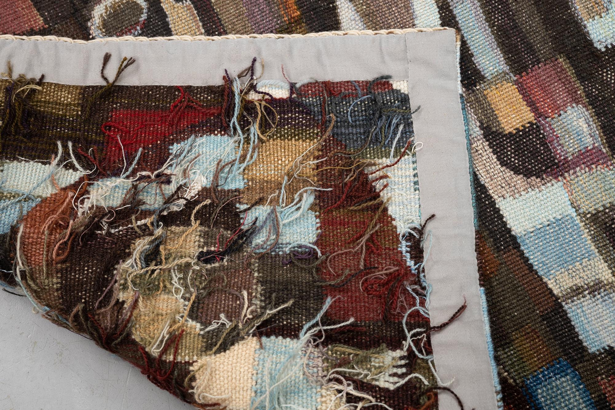 Berta Hansson, Vävd tapet, "Födelsen", gobelängteknik, ca 75 x 65 cm, signerad BH.