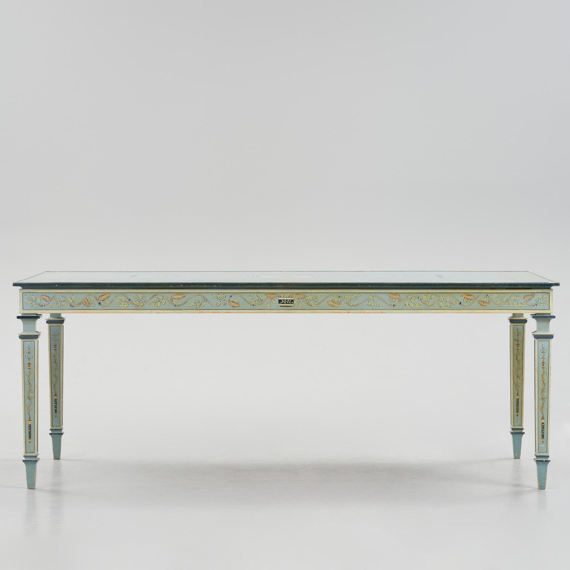 Carl Malmsten, a grand Swedish Grace dining table, cabinetmaker Albin Johansson, Stockholm, for Villa Kvikkjokk, 1927.