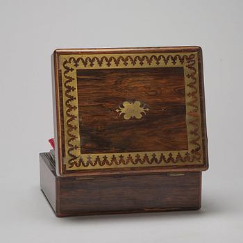 A dressing casket, 19th ct.