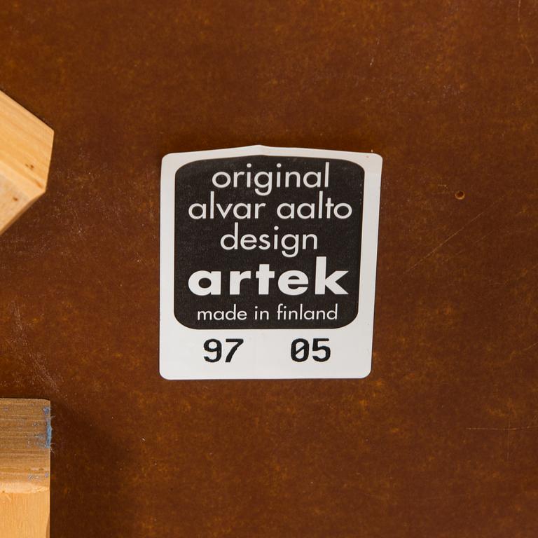 Alvar Aalto, barstolar, 2 st, modell K65, Artek 1997.