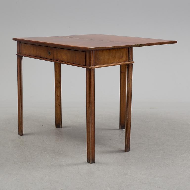 A late Gustavian games table, early 1800s.