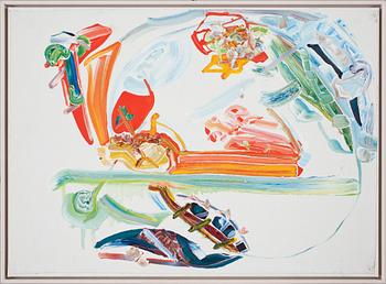 KARIN GRANQVIST, olja på duk , sign á tergo.