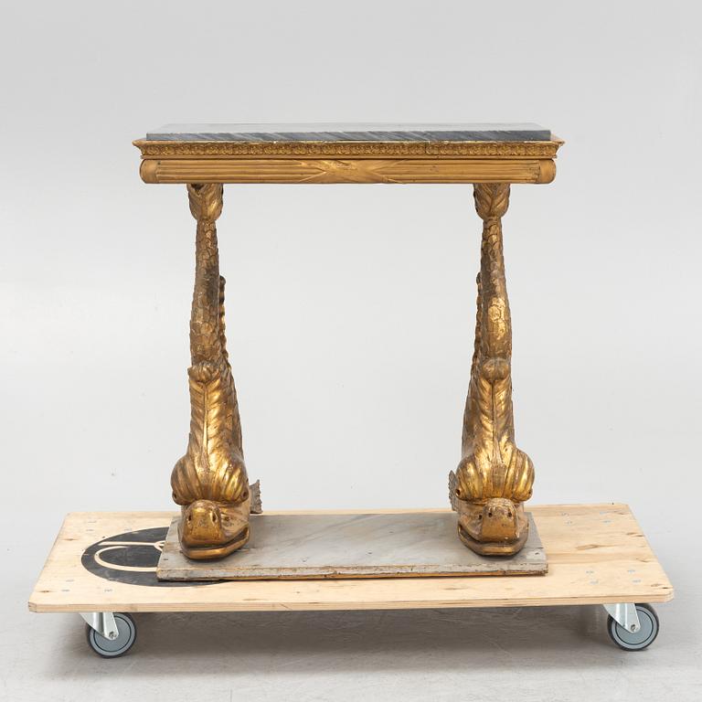 An early 19th century Eepire console table.