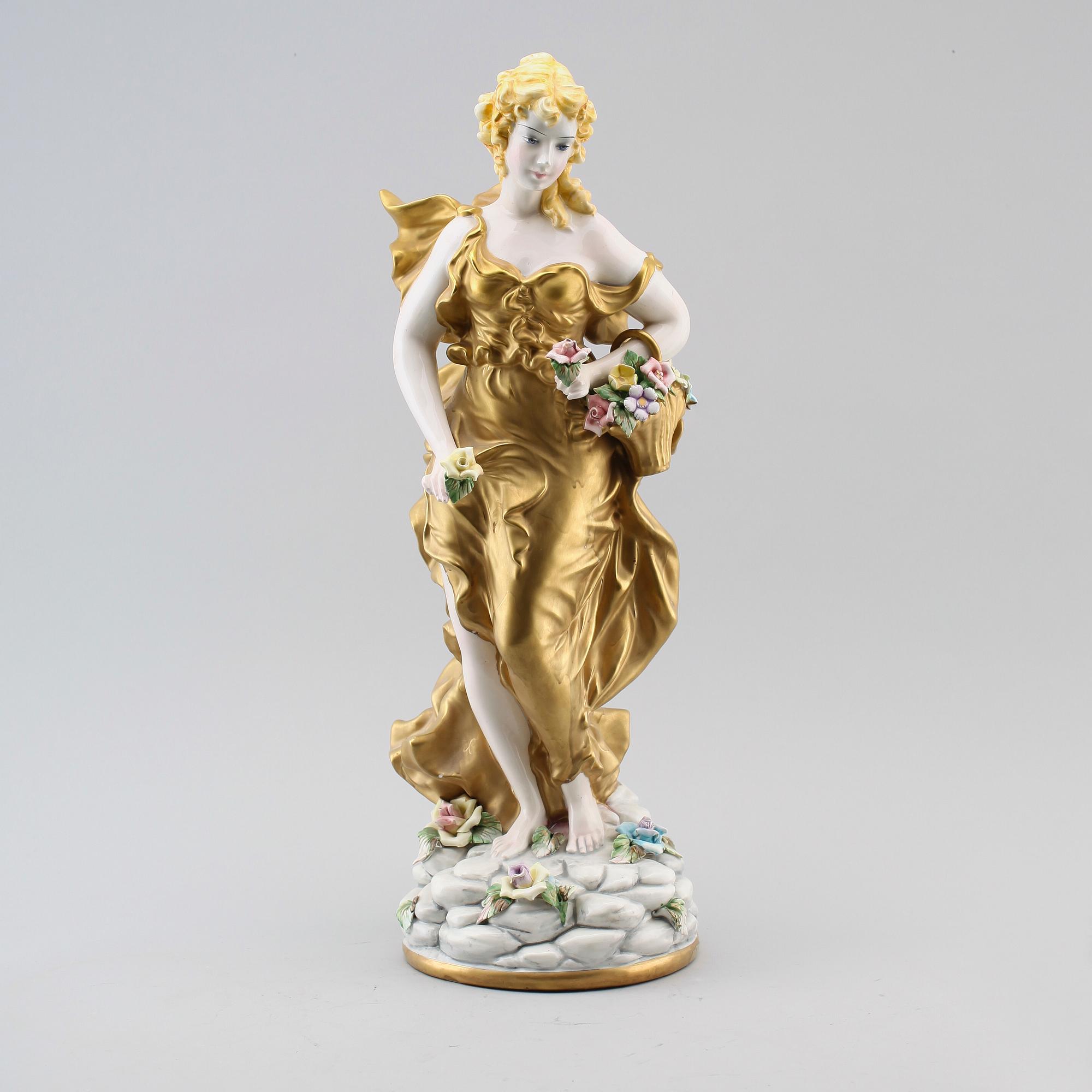 FIGUR, porslin, Italien, 1900-talets andra hälft.
