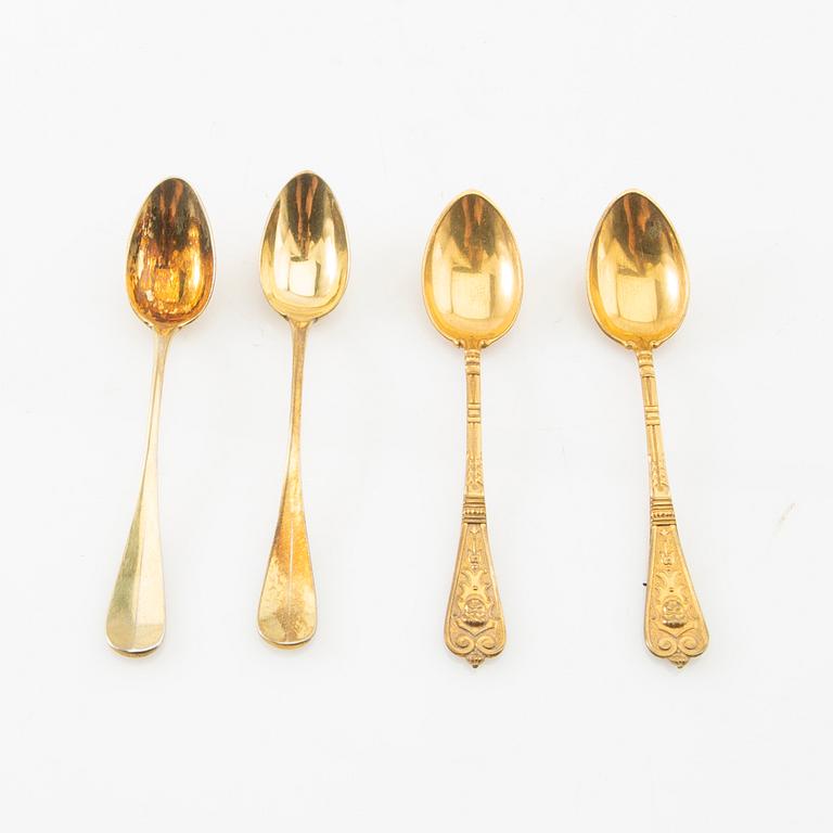 coffee spoons 12+12 pcs turn of the century 1900.