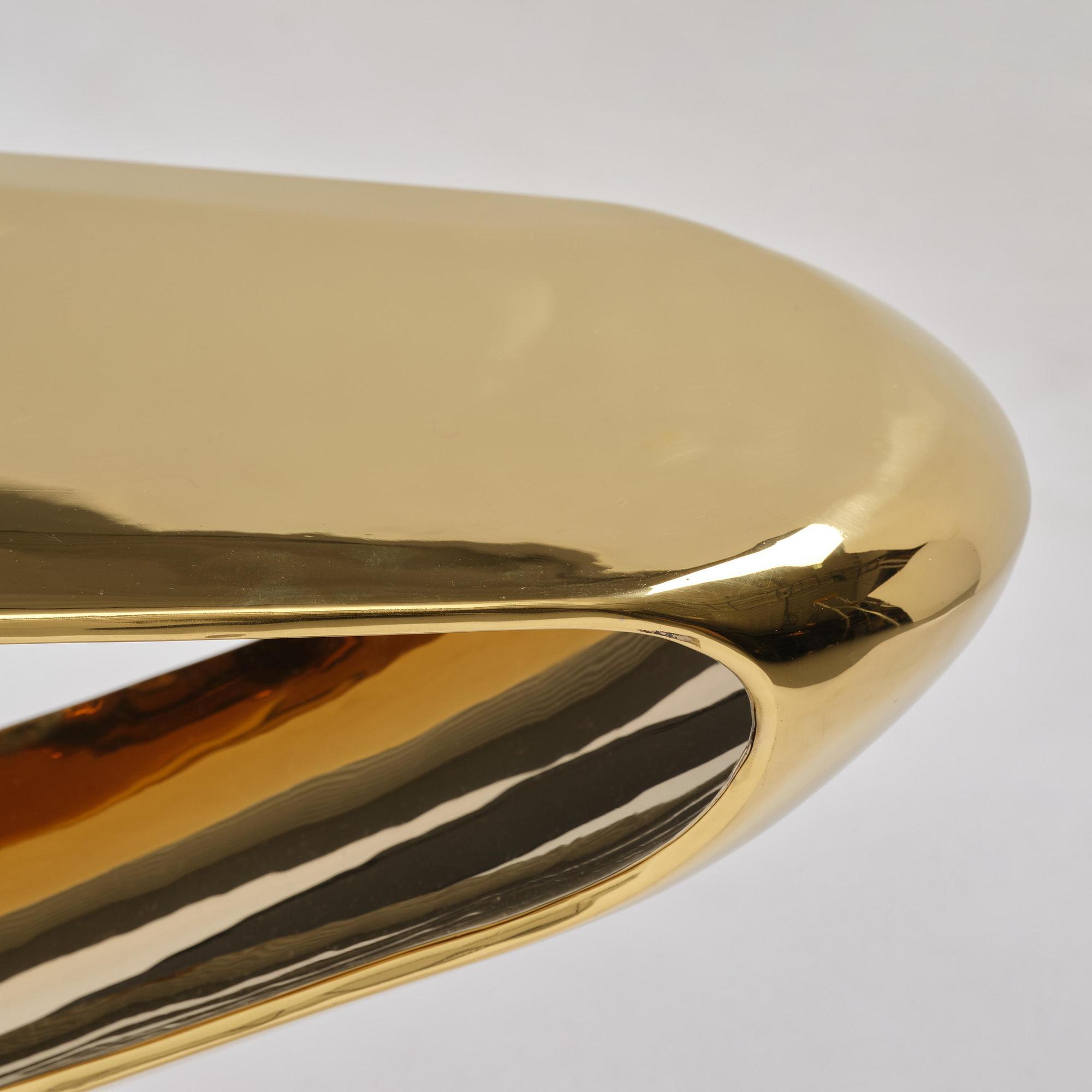 Johan Jonsson, soffbord/skulptur, "Luscious P1 Series" (Golden Table Edition), prototyp 1/2, 2010-2012.