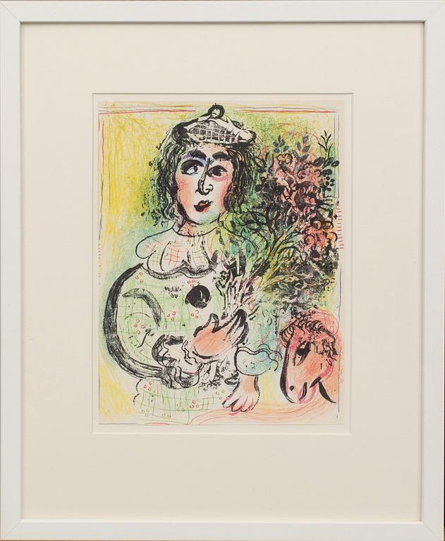 MARC CHAGALL, lithograph in colours.