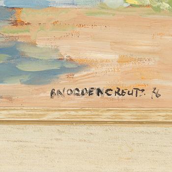 Brita Nordencreutz, oil on canvas, signed and dated -76.