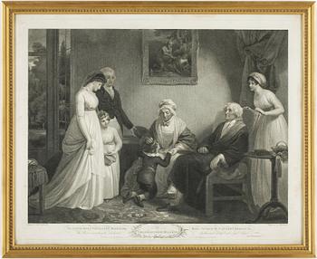 ETSNINGAR, 6 st, främst Shakespeare-motiv, I.P Simon, 1800-tal.