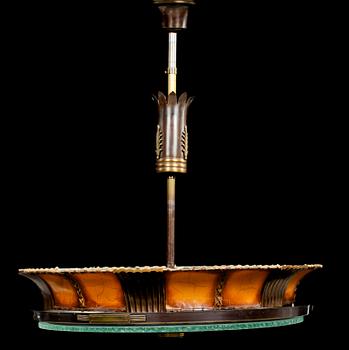 TAKLAMPA, art deco, 1920/1930-tal. Höjd ca 73 cm.