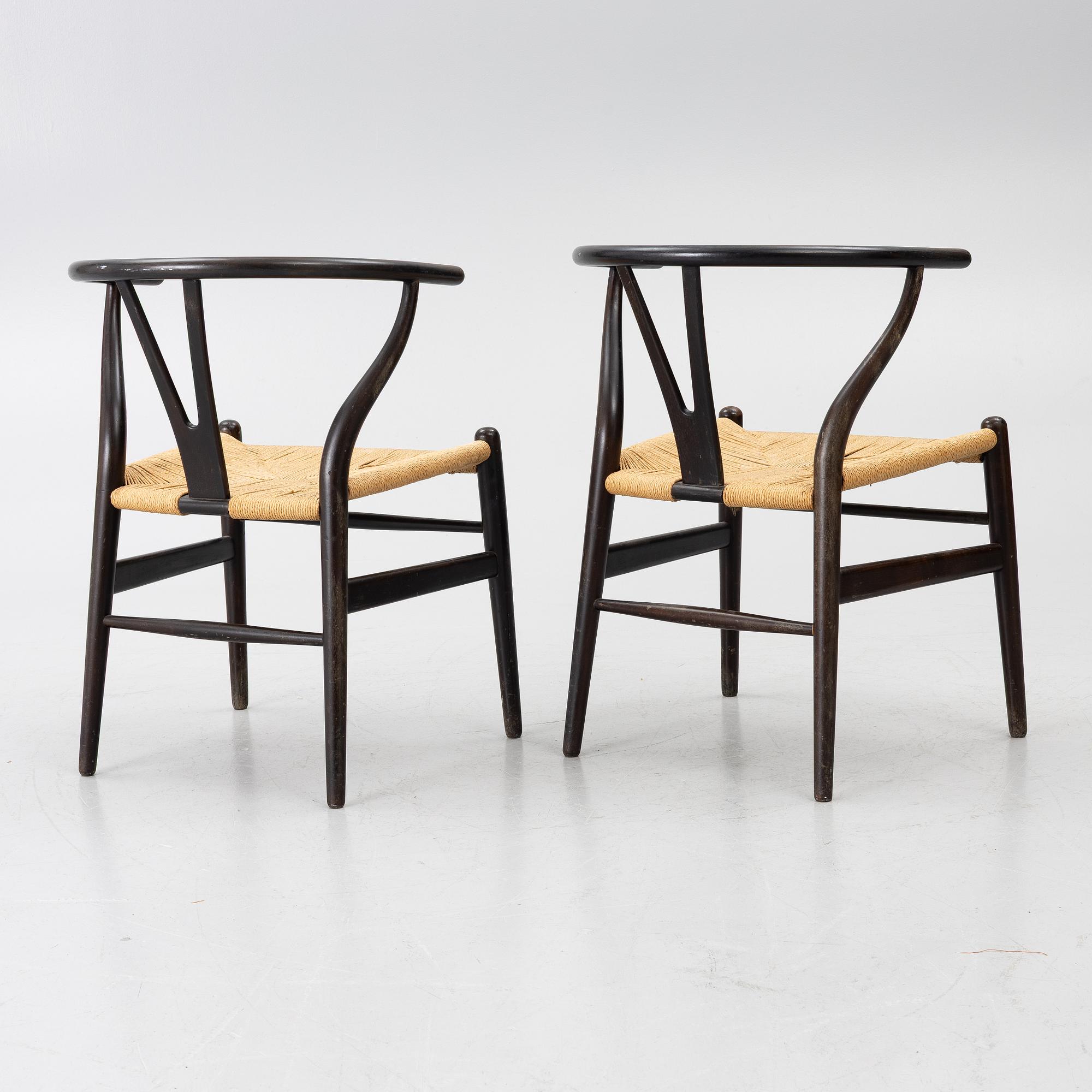 Hans J. Wegner, A pair, Y Chair / CH 24, Carl Hansen & Søn, Denmark.