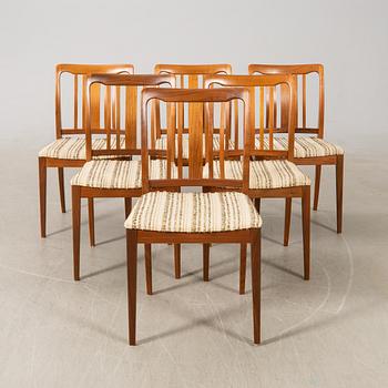 Chairs 6 pcs AB Linde Nilsson Lammhult 1960s/70s.