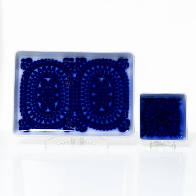 Stig Lindberg, a 39-piece 'Blå husar' creamware dinner service, Gustavsberg.