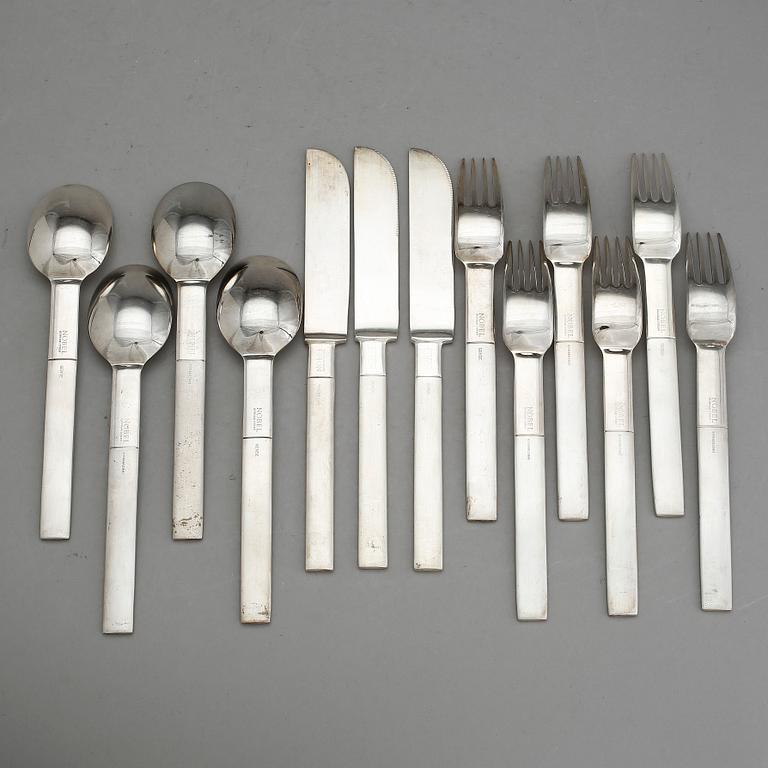 BESTICK, 13 delar, rostfritt stål, "Nobel", Gunnar Cyrén, Yamazaki, Gense.