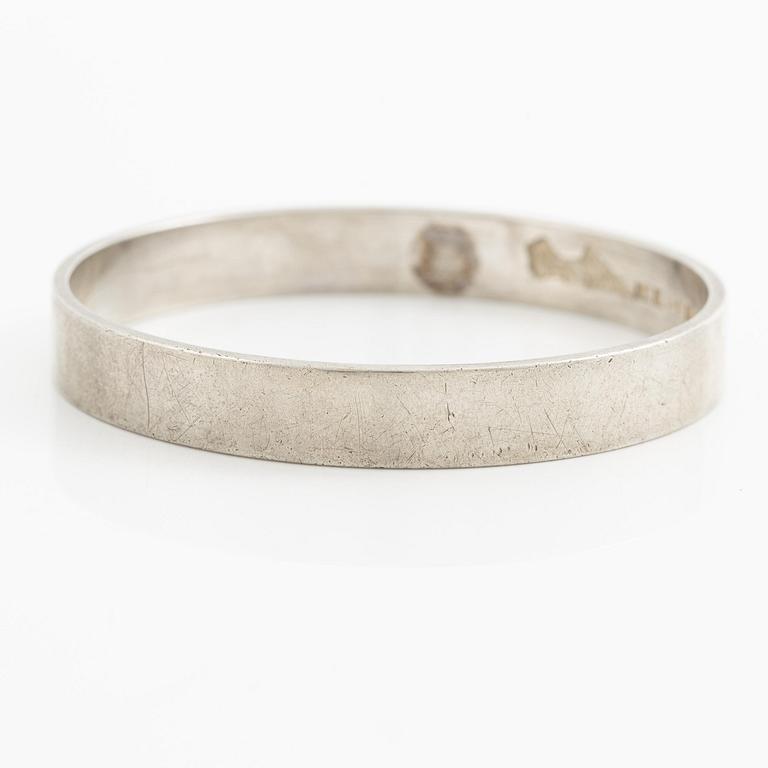 Wiwen Nilsson, a bangle, silver, Lund 1973.