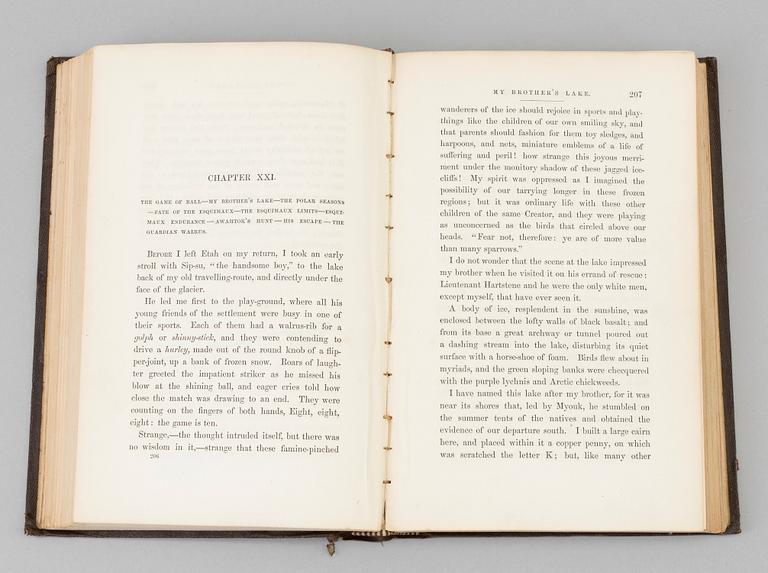 A BOOK, Arctica, 1857, Elisha Kent Kane.