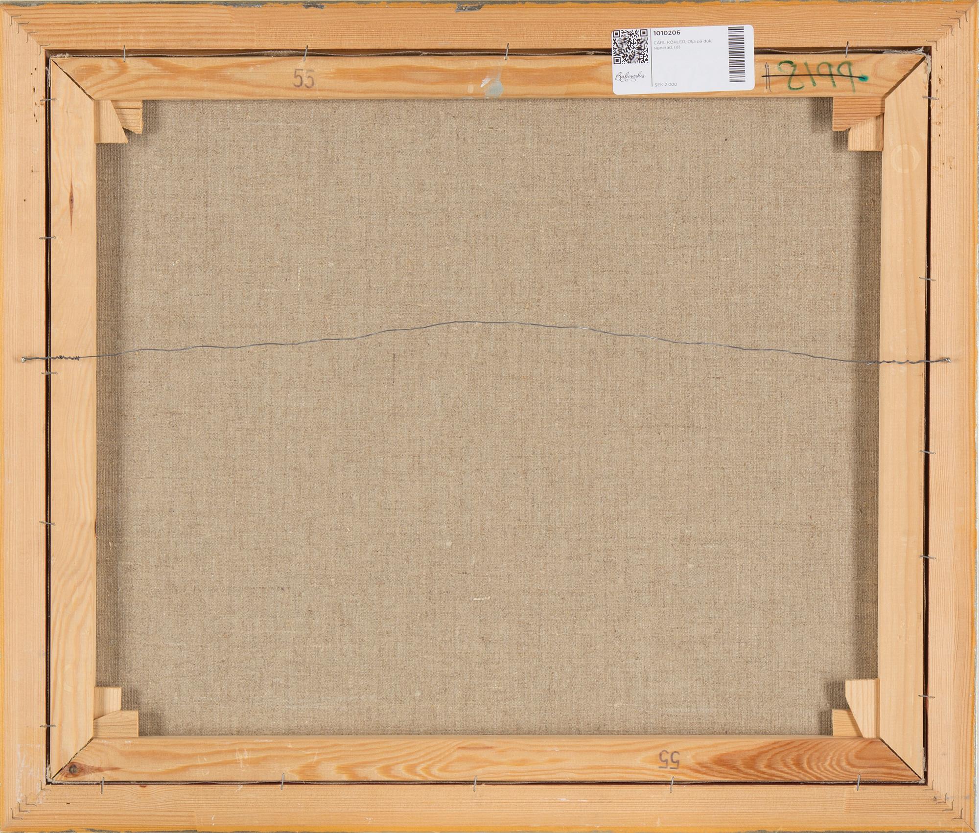 CARL KÖHLER, oil on canvas, signed.