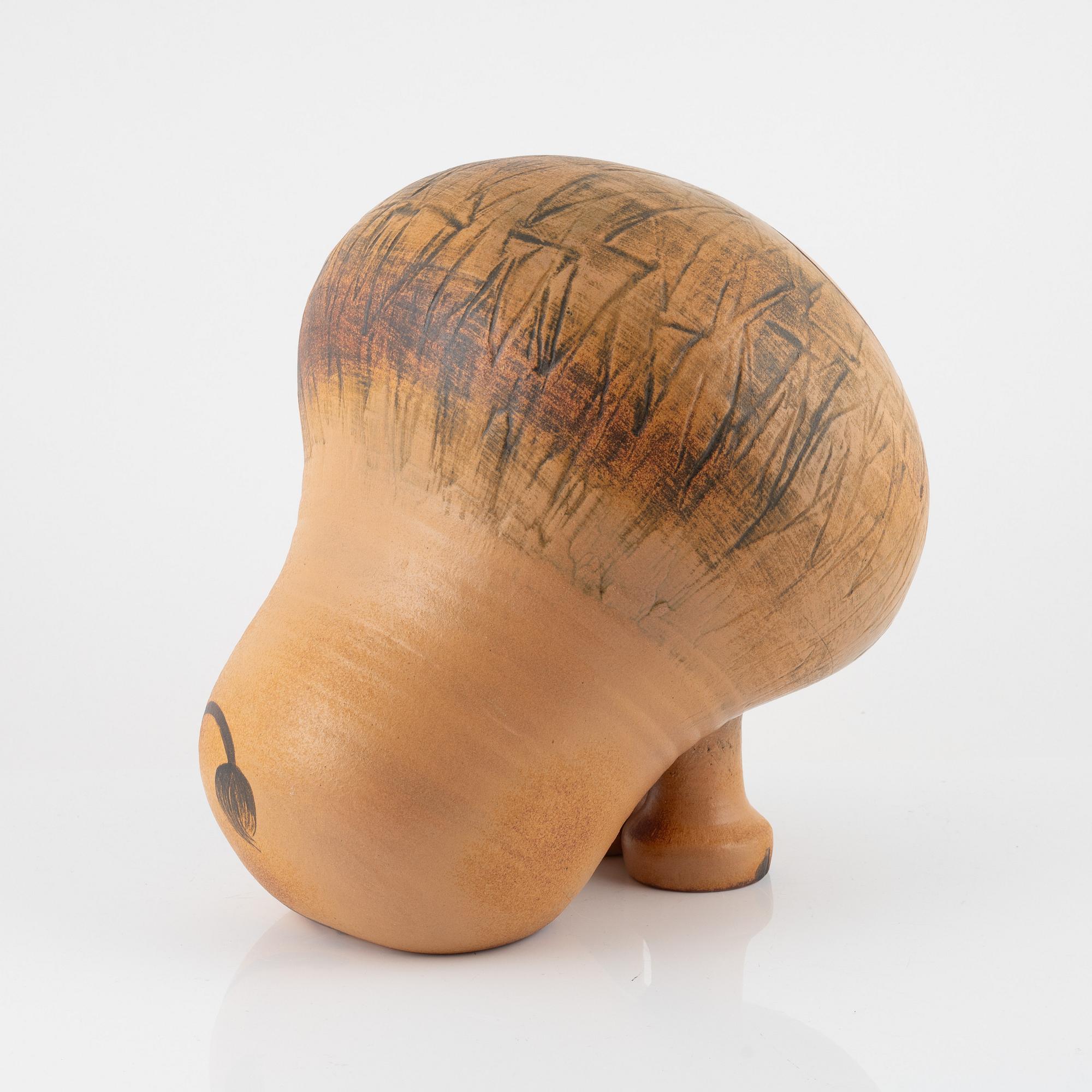 Lisa Larson, a 'Lion Maxi' stoneware sculpture, Gustavsberg, Sweden.