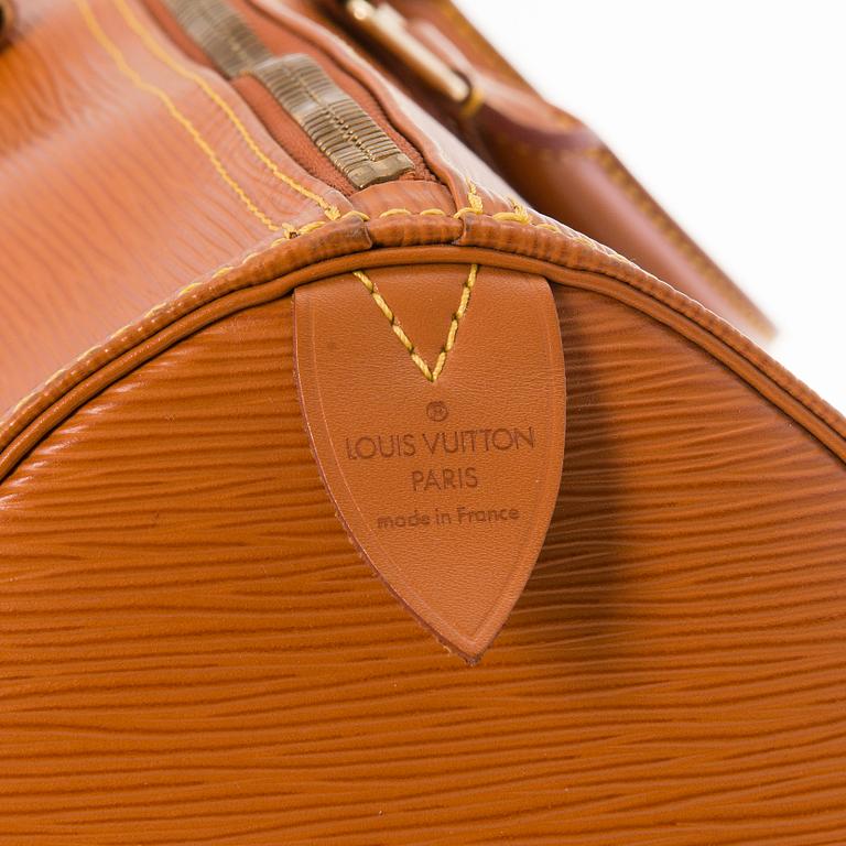 LOUIS VUITTON CIPANGO GOLD KEEPALL 50 EPI TRAVEL BAG.