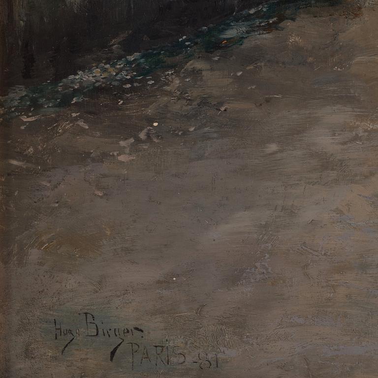Hugo Birger, Sunlit alley, Paris.