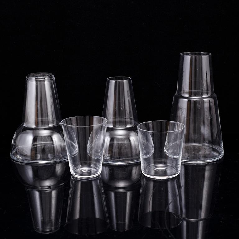 INGEGERD RÅMAN, 9 delar glas, Skruf.