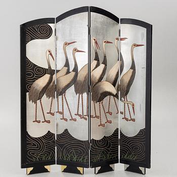 A four-panel folding screen, second half of the 20th Century.