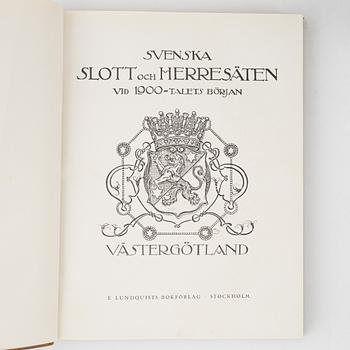 "Svenska slott och herresäten vid 1900-talets början", 5 vol, Stockholm 1908-14; samt Ny följd 4 vol, Stockholm 1918-23.