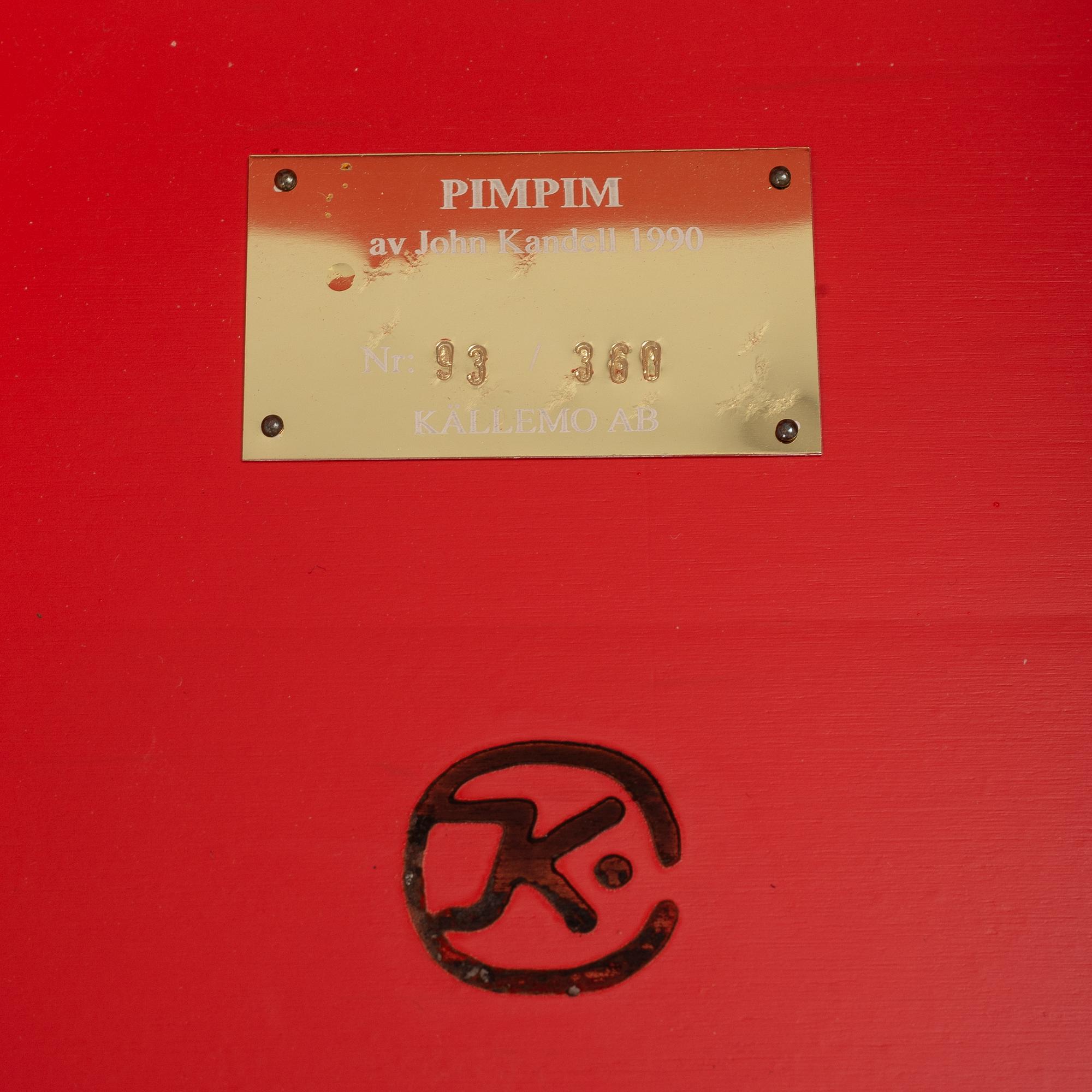 John Kandell, stol, "Pim Pim", Källemo AB. Formgiven 1990.