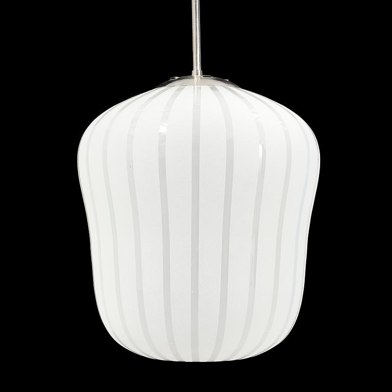 A Swedish Modern glass ceiling lamp, 1940's.