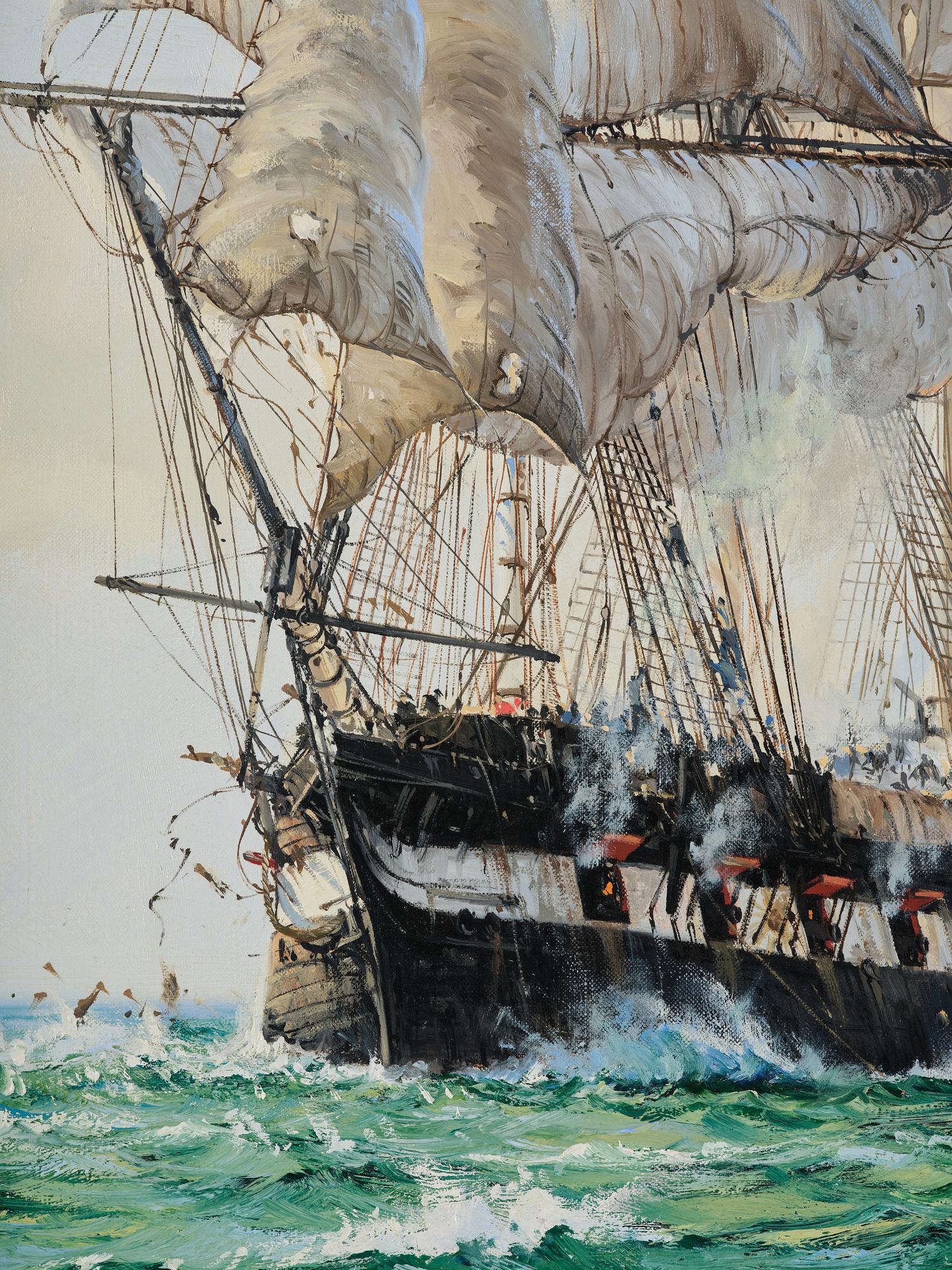 Barry Mason, "Shannon" in battle with "Chesapeake".