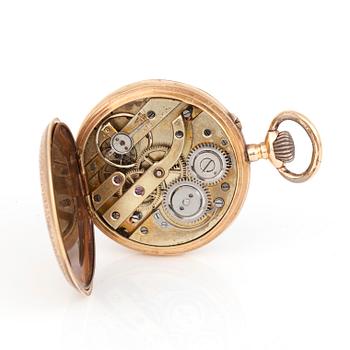 FICKUR, 14k guld, onkring sekelskiftet 1800/1900-tal. Vikt 27 g.
