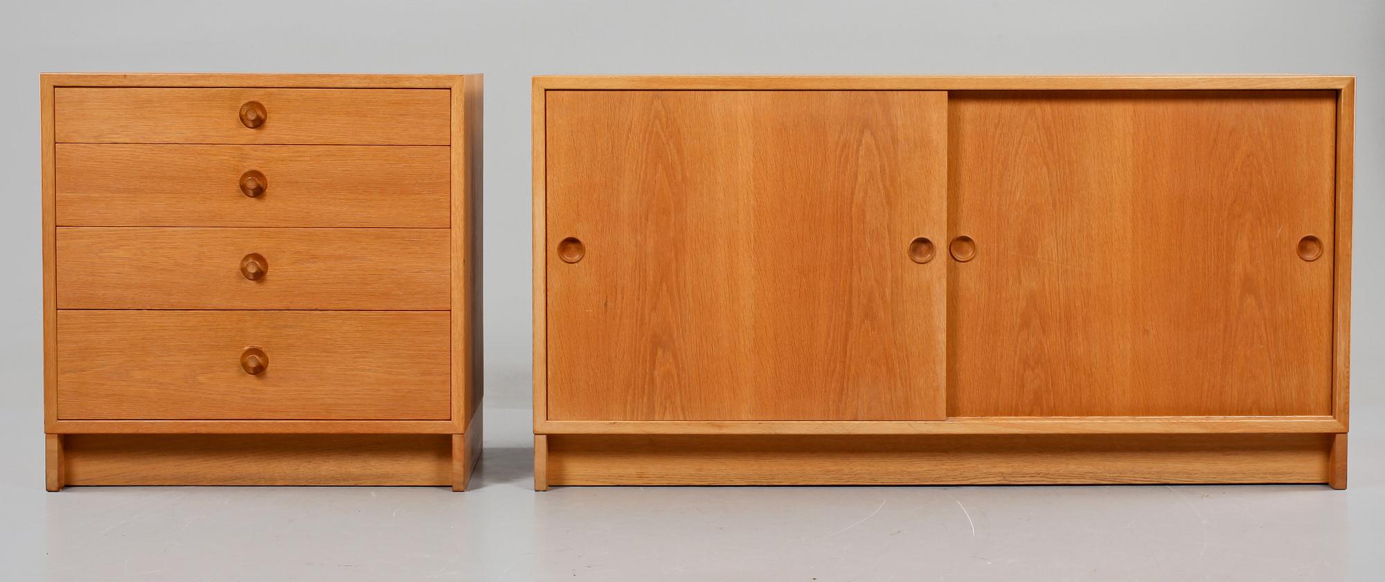 SIDEBOARD samt BYRÅ, "Öresund", Börge Mogensen.