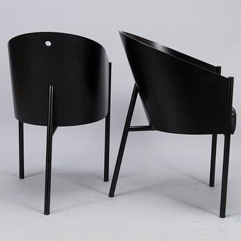 PHILIPPE STARCK, a pair of 'Costes' armchairs for Aleph, Driade, Italy. Designed 1982.